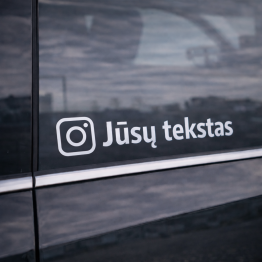 Instagram lipdukas su Jūsų tekstu Instagram lipdukas su Jūsų tekstu