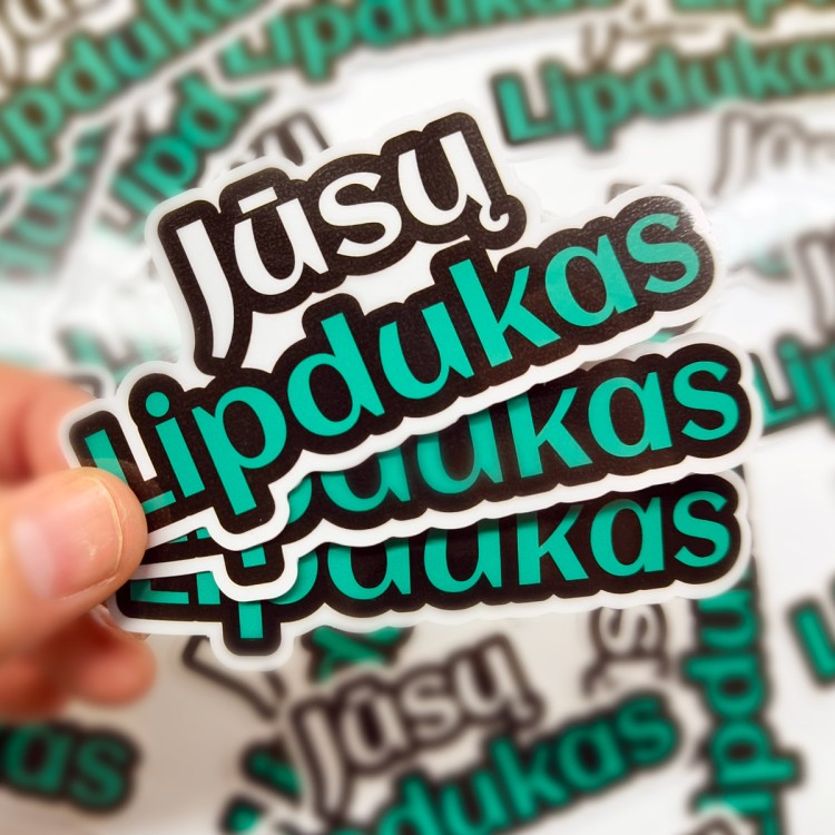 Laminuoti PVC lipdukai Laminuoti PVC lipdukai