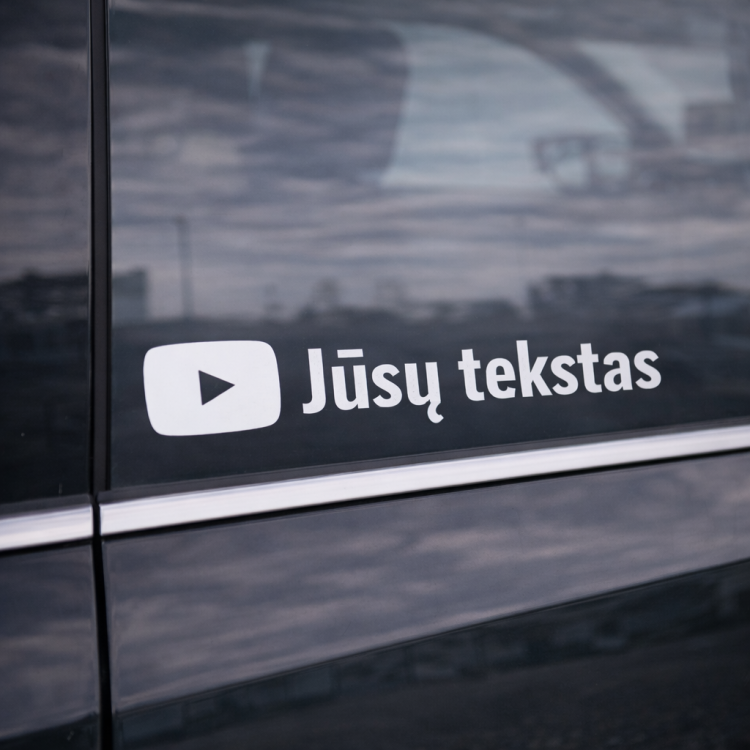Youtube lipdukas su Jūsų tekstu