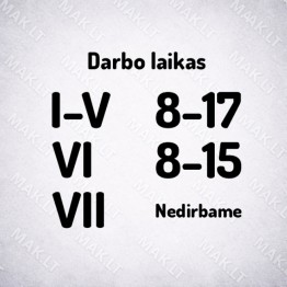 Darbo laiko lipdukas Nr. 1